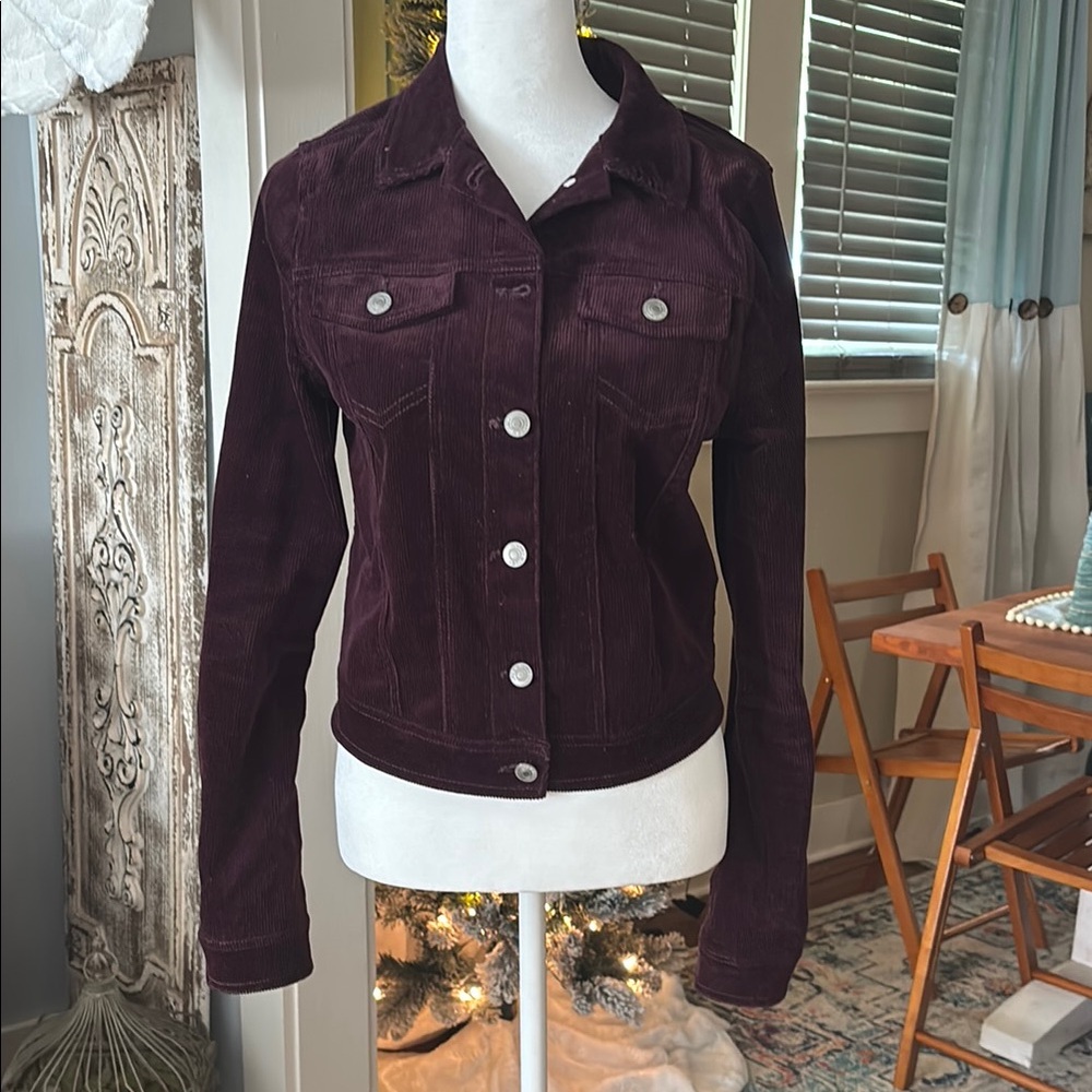 Women's Corduroy Jacket - Deep Purple